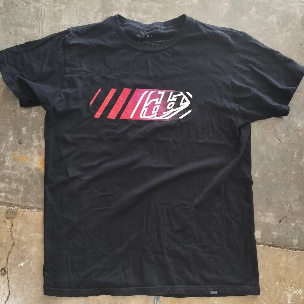 Troy Lee Designs Tshirt Black Red Graphic Medium